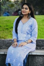 Modal Cotton Chikankari Kurta - Image 5