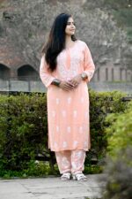 Modal Cotton Chikankari Kurta - Image 7
