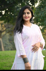 Ghass Patti Work Chikankari Kurta-Muslin Fabric - Image 11