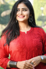 Ghass Patti Work Chikankari Kurta-Muslin Fabric - Image 3