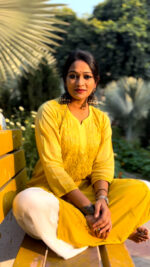 Ghass Patti Work- Modal Cotton Fabric - Image 3