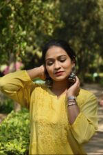 Ghass Patti Work- Modal Cotton Fabric - Image 4