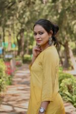 Ghass Patti Work- Modal Cotton Fabric - Image 5