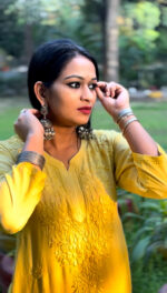 Ghass Patti Work- Modal Cotton Fabric - Image 10