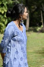 Heavy Ghasspatti Work Chikankari Kurta-Muslin Fabric - Image 4