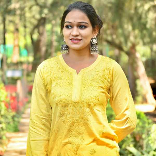 Ghass Patti Work- Modal Cotton Fabric