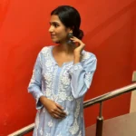 Mridula Chikankari with white thread - Image 2